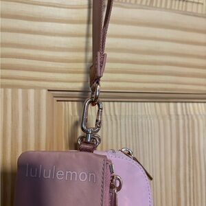 lululemon dual Pink Wristlet Bag